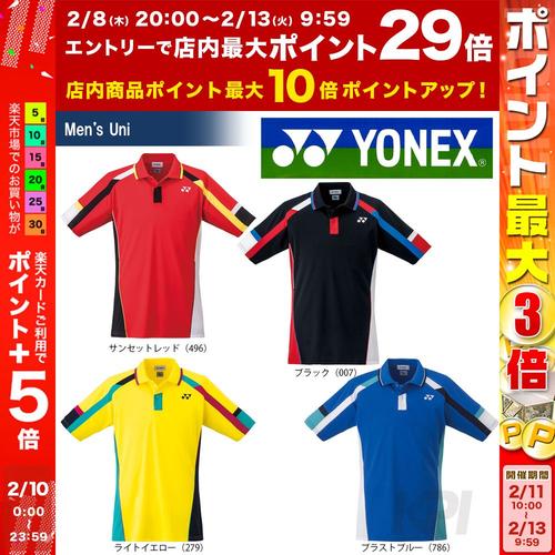 新产品"yonex(优乃克)"uni开领短袖衬衫10206"网球&羽球服装"2017ss"